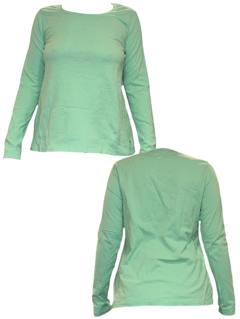 Champion Light Mint Green Long Sleeve Crew Tee